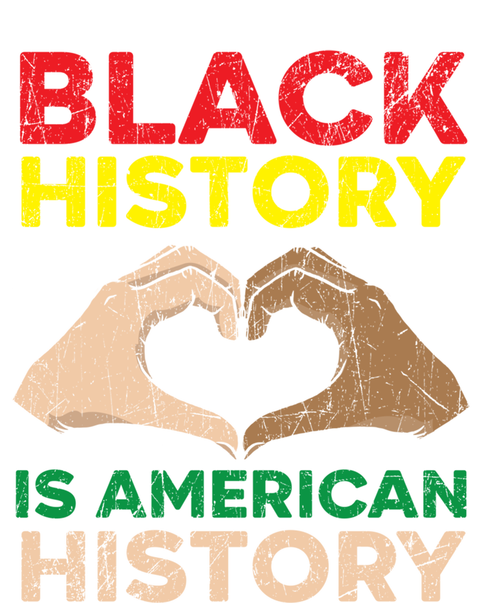 Black History Is American History African American Melanin Gift Women's V-Neck T-Shirt