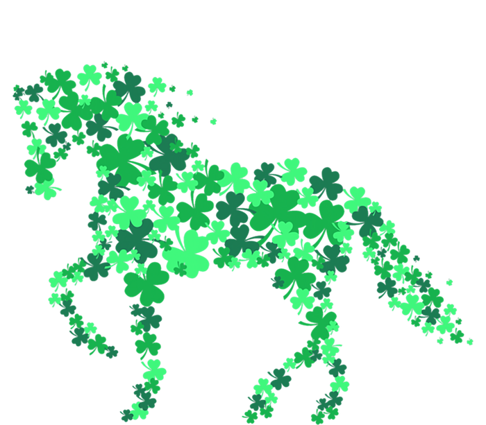 Horse Shamrock Horseback Riding Equestrian St Patrick's Day Meaningful Gift T-Shirt