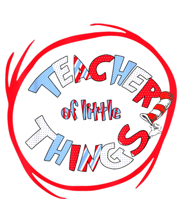 Teacher Of Little Things Gift For Teacher Cat In Hat T-Shirt