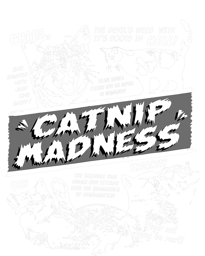 Catnip Madness Cute Kitten Funny Cat Pet Humor Tall Hoodie