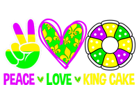 Peace Love King Cake Mardi Gras Festival Cool Gift T-Shirt