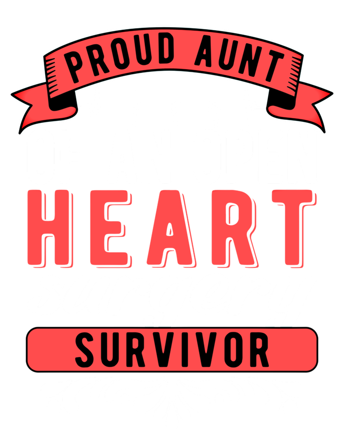 Proud Aunt Of An Open Heart Surgery Survivor Gift Stripe Pom Pom Beanie