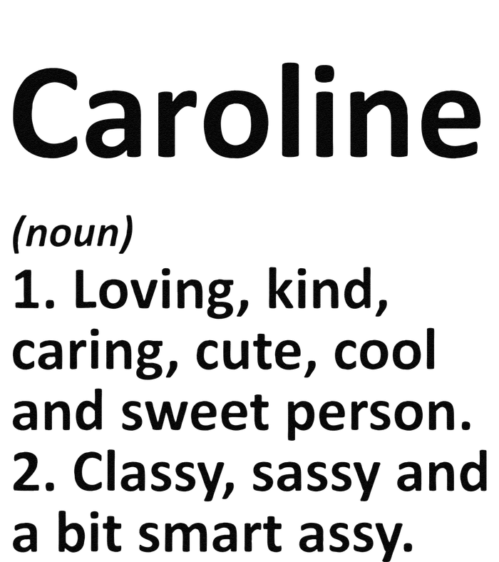 CAROLINE Definition Personalized Funny Birthday Gift Idea T-Shirt