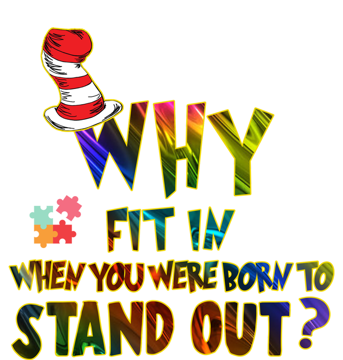 Why Fit In When You Were Born To Stand Out Autism Awareness Kids Long Sleeve Shirt