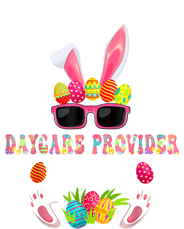 Daycare Provider Squad Costume Bunny Sunglasses Easter Eggs Hoodie