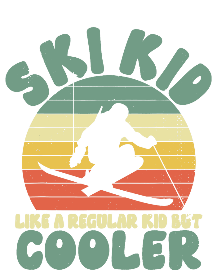 Funny Ski Like A Regular But Cooler Skiing Premium Hoodie