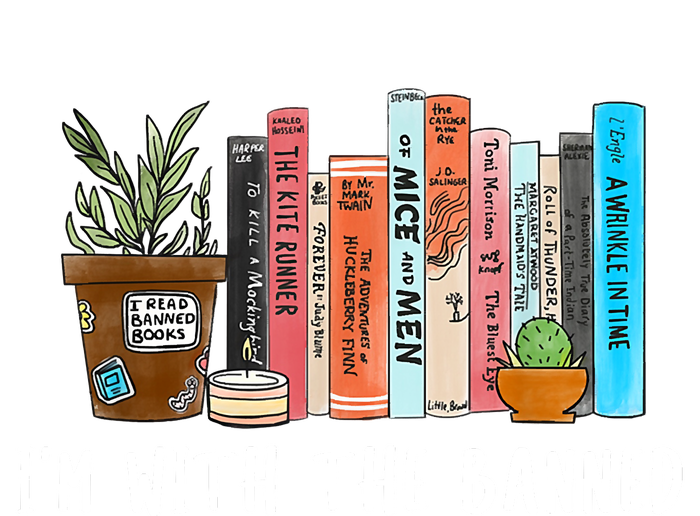 I'm With The Banned Books I Read Banned Books Lovers Sweatshirt Sweatshirt