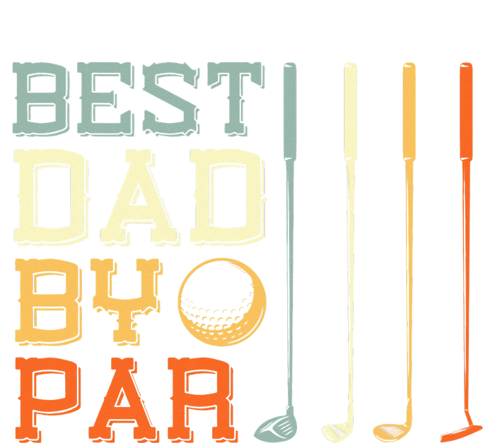 Best Dad By Par Golfer Father's Day Golfing Tie-Dye T-Shirt