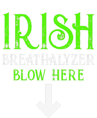 Funny Irish Breathalyzer Blow Here Saint Patricks Day Party T-Shirt