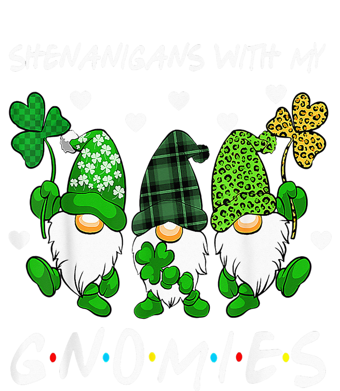 Shenanigans With My Gnomies St Patrick's Day Gnome Shamrock PosiCharge RacerMesh Polo