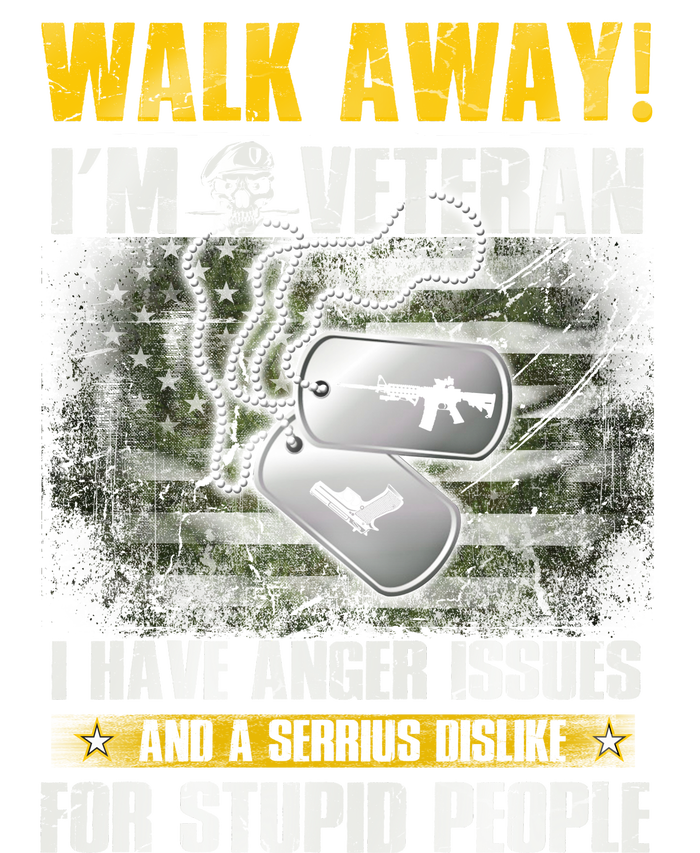 Walk Away! I'm A Veteran Amy Cooling Performance Long Sleeve Crew