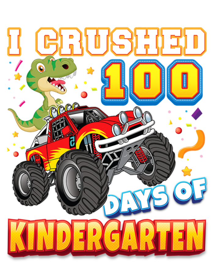 I Crushed 100 Days Of Kindergarten 100th Day School Monster Gift Hoodie