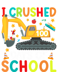 I Crushed 100 Days Of School Construction Excavator Gift T-Shirt