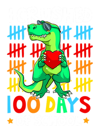 I Crushed 100 Days Of School Dinosaur T Rex Smarter Brighter Gift T-Shirt