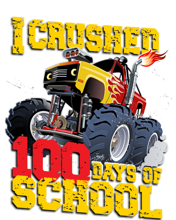 I Crushed 100 Days Of School Monster Truck Video Game Gift T-Shirt