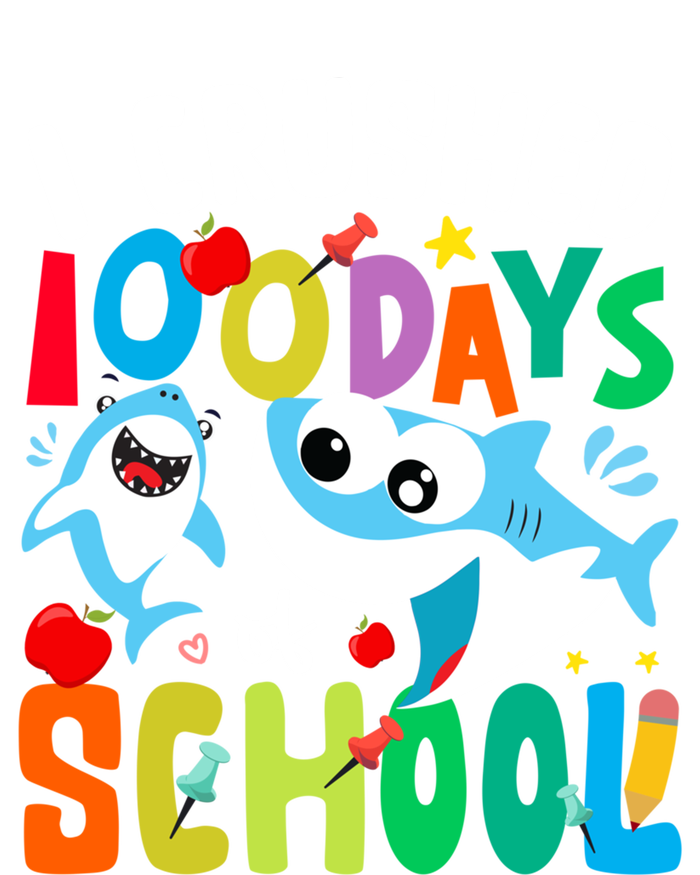 I Crushed 100 Days Of School Shark 100 Days Of School Shark Gift Ladies Essential Flowy Tank