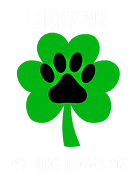 St Patrick's Day Dog Loves Me Lucky Gift Mesh Reversible Basketball Jersey Tank