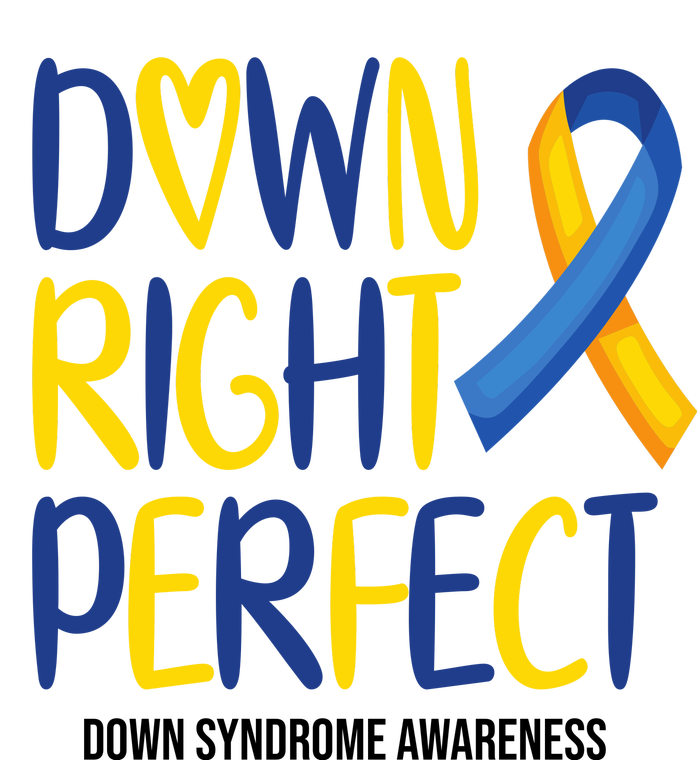 Down Right Perfect Down Syndrome Awareness Cropped Pullover Crew