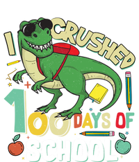 I Crushed 100 Days Of School T Rex Dinosaur Funny Great Gift Toddler Long Sleeve Shirt