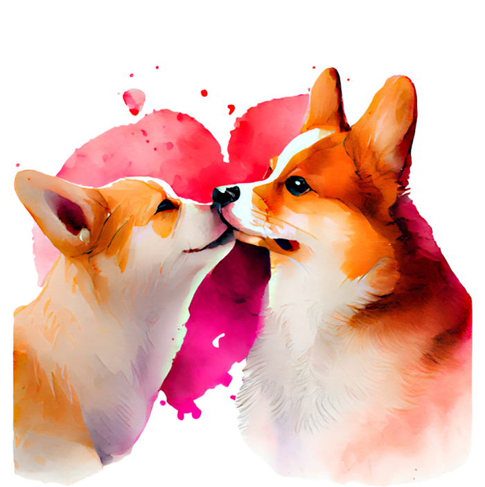 Two Loving Corgis In Love Heart Valentine's Day Dog Corgi Cool Gift Coaster