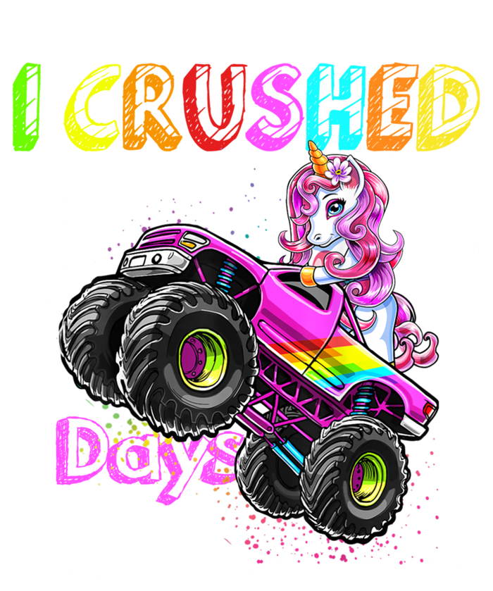 I Crushed 100 Days Of School Unicorn Monster Truck Funny Gift 16 in Basic Backpack