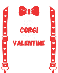 Valentines Day Custome My Corgi Is My Valentine Dog For Him Gift Pom Pom 12in Knit Beanie