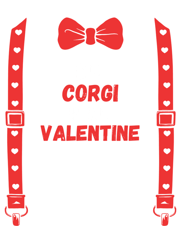 Valentines Day Custome My Corgi Is My Valentine Dog For Him Gift Pom Pom 12in Knit Beanie