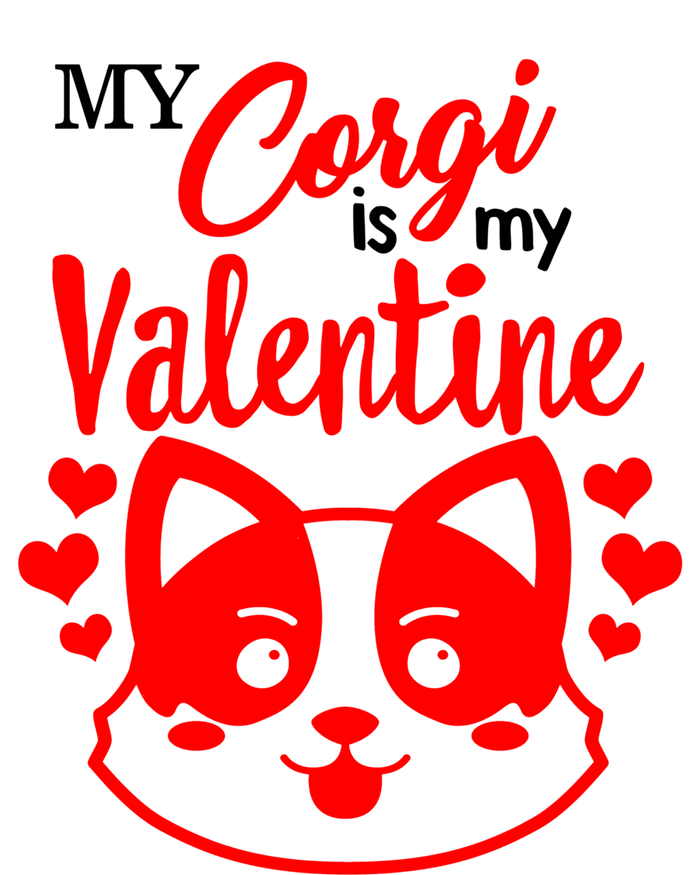 Valentines Day My Corgi Is My Valentine Dog Mom Mama Single Gift Kids Sweatshirt