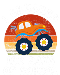 Vintage Monter Truck I Crushed 100 Days Of School Teacher Cute Gift T-Shirt