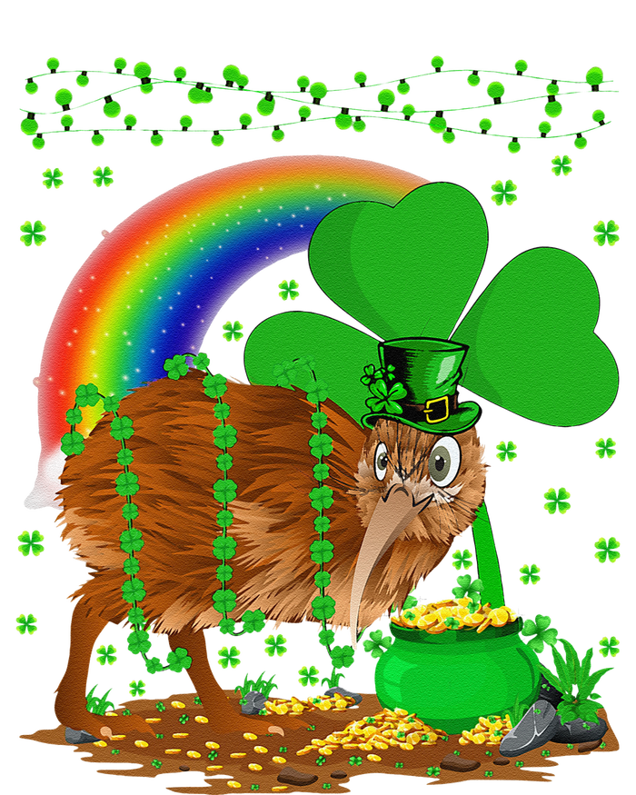 Kiwi Bird Lover Shamrock Rainbow Kiwi Bird St Patrick's Day T-Shirt