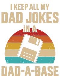 I Keep All My Dad Jokes In A DadABase Vintage Fathers Day T-Shirt