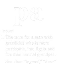 Pa Definition Funny Noun Grandpa Defined Father's Day Flat Bill Trucker Hat