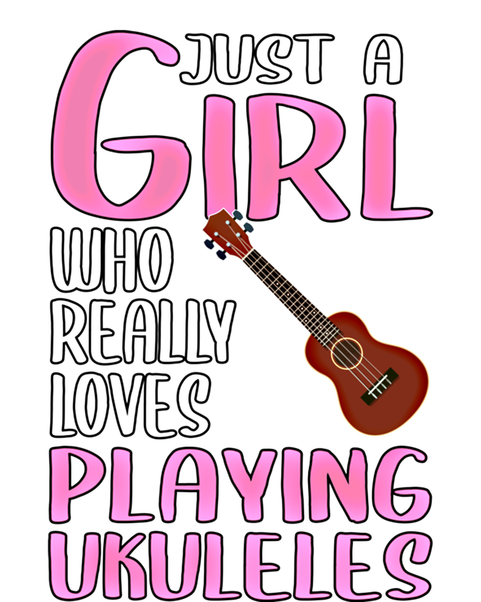 Wo Gift Just A Who Really Loves Playing Ukuleles Gift T-Shirt