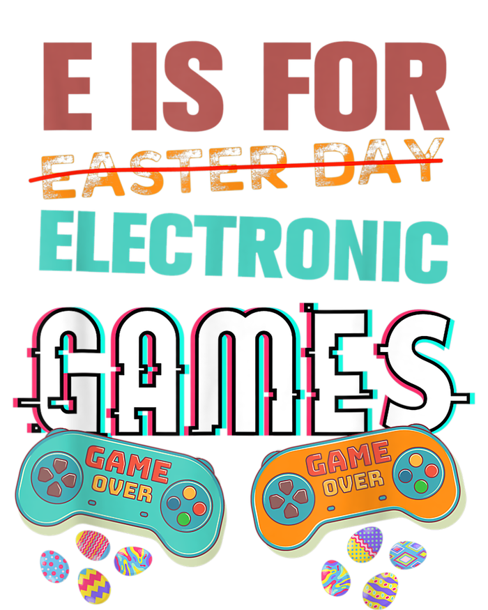 E Is For Electronic Games Cute Easters Day Game Lover Performance Fleece Hoodie