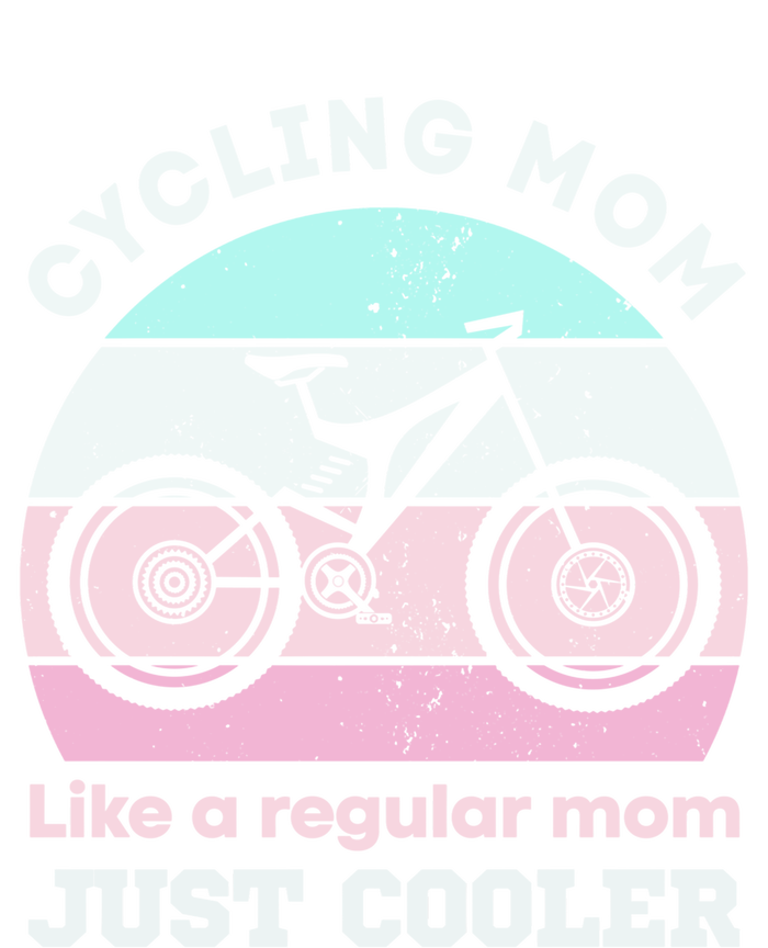 Cycling Mom Like A Regular Mom Just Cooler Mountaing Biking Cool Gift Valucap Bio-Washed Visor