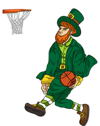 Leprechaun St Patricks Day Basketball Meaningful Gift T-Shirt