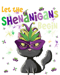 Let The Shenanigans Begin Funny Black Cat Lover Mardi Gras Gift T-Shirt