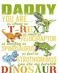 Daddysaurus Daddy You Are As Strong As T Rex Funny Dinosaur Gift T-Shirt