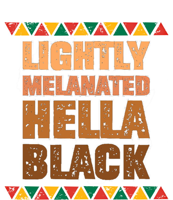 Lightly Melanated Hella Black Melanin Black History Month Gift Short Acrylic Beanie