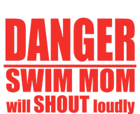 Danger Swim Mom Will Shout Loudly Swimming Cool Gift Striped Beanie with Solid Band