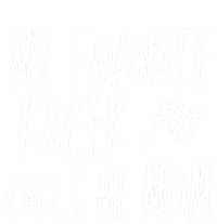 Dirt Track Racing Flag My Favorite Racer Calls Me Mom Race Gift Tall T-Shirt