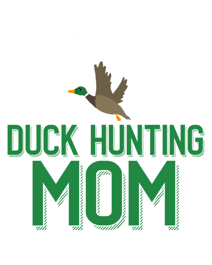 Duck Mom Best Duck Hunting Mom Ever Gift Stripe Pom Pom Beanie