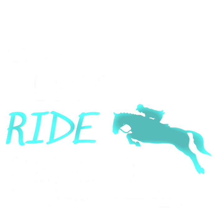 Eat Sleep Ride Horses Repeat Horseback Riding Great Gift Premium Hoodie