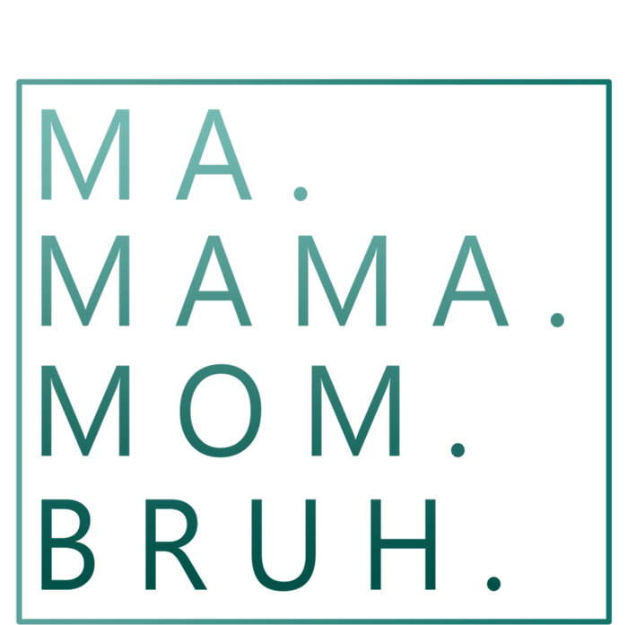 Ma Mama Mom Bruh Green Quote Mama Cute Gift Pom Pom 12in Knit Beanie