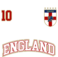 England Football Team Cute Gift Number 10 English Flag Soccer V-Neck T-Shirt