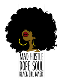 Mad Hustle Dope Soul Black Magic Black History Month Gift Pom Pom 12in Knit Beanie