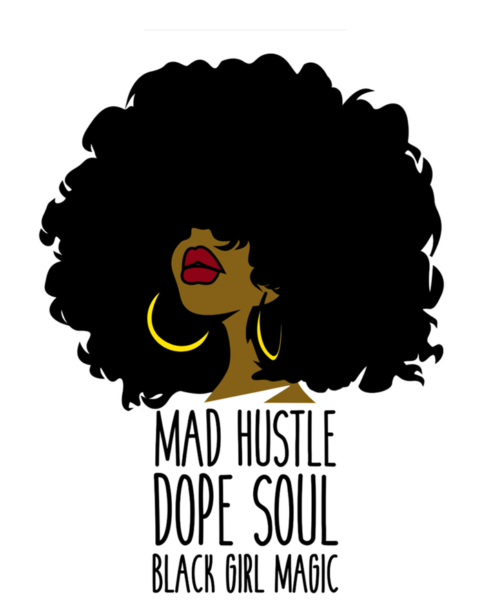 Mad Hustle Dope Soul Black Magic Black History Month Gift Pom Pom 12in Knit Beanie