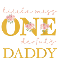 Daddy Little Miss Onederful Birthday Party 1 Year Old Girl Tie-Dye T-Shirt