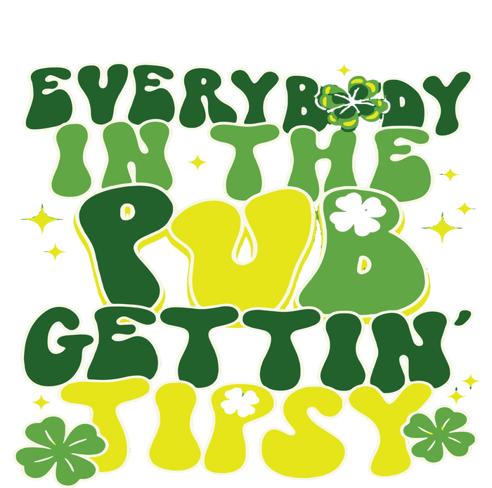 Everybody In The Pub Getting Tipsy Funny St Pattys Day Cooling Performance Long Sleeve Crew