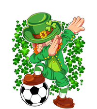 Dabbing Leprechaun Soccer St Patrick's Day Boys Kids Sports PosiCharge RacerMesh Polo